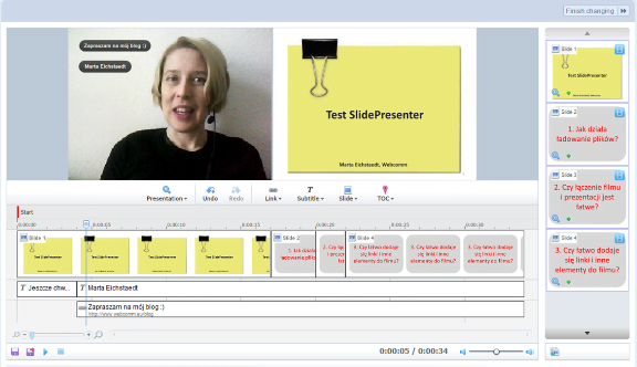 slidepresenter narzędzie do obróbki filmu i prezentacji