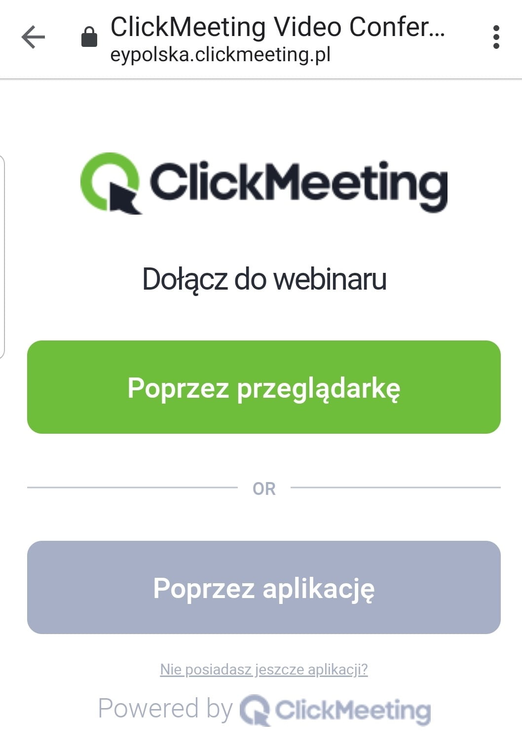ClickMeeting - urządzenia mobilne